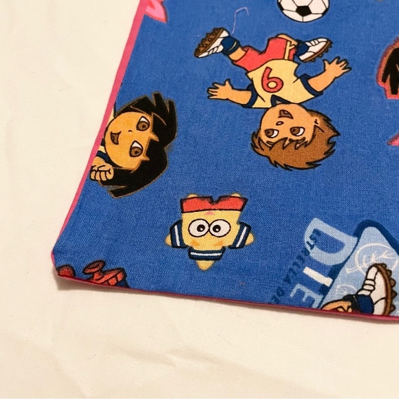 Diego and Dora the Explorer Pillowcase Homemade 21” x 12.5” Pillow Case - Picture 4 of 16